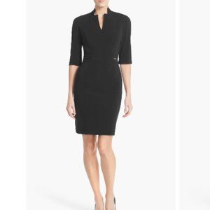 Tahari Black Sheath Dress - Size 16